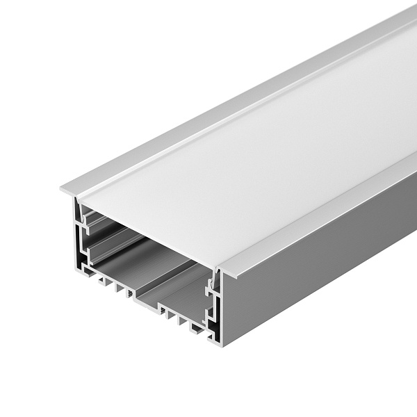 Профиль с экраном S2-LINIA94-F-2500 ANOD+OPAL (Arlight, Алюминий) Lednikoff