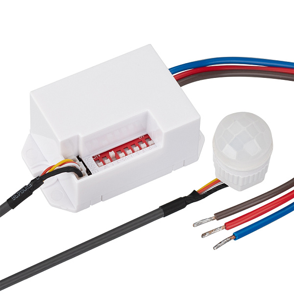 Датчик движения PRIME-PIR-IN-360-230V-MULTI (56x33mm, 800W, IP20) (Arlight, -) Lednikoff