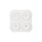 INTELLIGENT ARLIGHT Панель TUYA-228-4-RF-WH-SUF (kinetic, 433MHz) (IARL, IP20 Пластик, 3 года) Lednikoff