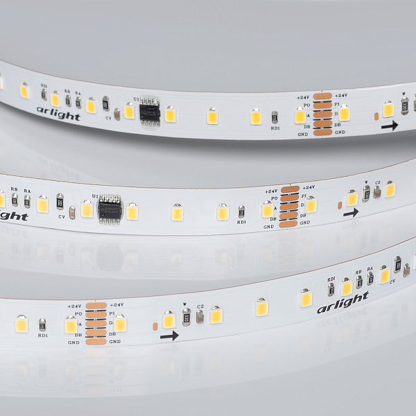 Светодиодная лента DMX-A96-12mm 24V Warm3000-PX12 (14 W/m, IP20, 5m) (Arlight, CRI>90) Lednikoff
