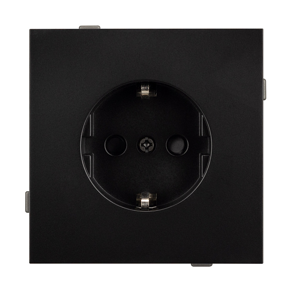 Механизм электрической розетки SCT-TENDO-MEU1-PL-BK (230V, 16A) (Arlight, Черный) Lednikoff