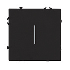 Механизм выключателя одноклавишный непроходной LED SWT-NOBE-MK01-SFPL-L-BK (230V, 10A) (Arlight, Черный оникс) Lednikoff