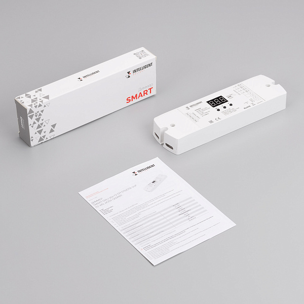 INTELLIGENT ARLIGHT Диммер SMART-DALI-204-72-SH-DT6/DT8-SUF (12-48V, 4x350-1200mA) (IARL, IP20 Пластик, 5 лет) Lednikoff