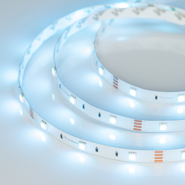 Светодиодная лента RT-B30-10mm 12V RGB (7.2 W/m, IP20, 5060, 5m) (Arlight, Открытый) Lednikoff