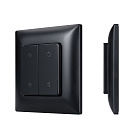 INTELLIGENT ARLIGHT Кнопочная панель SMART-RF-801-22-1G-DIM-SUF Black (3V, 2.4G) (IARL, IP20 Пластик, 5 лет) Lednikoff