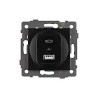 Механизм USB розетки SCT-MUAC-PL-BK-V (5V, 3A, QC4) (Arlight, -) Lednikoff