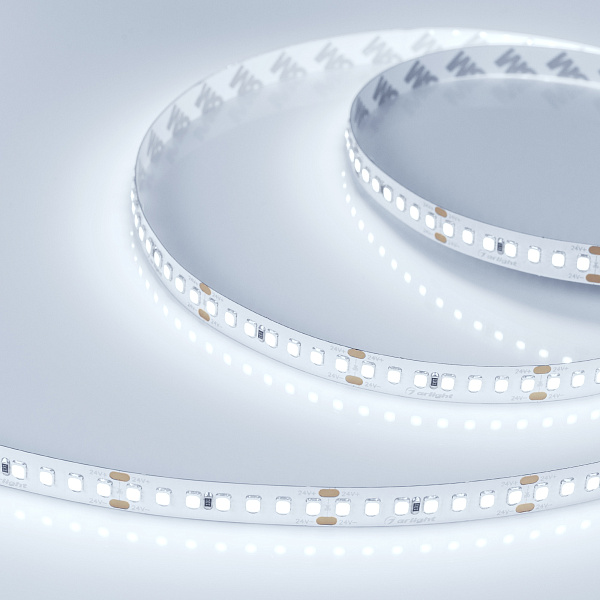 Светодиодная лента RT 2-5000 24V Cool 8K 3x (2835, 840 LED, LUX) (Arlight, 17 Вт/м, IP20) Lednikoff