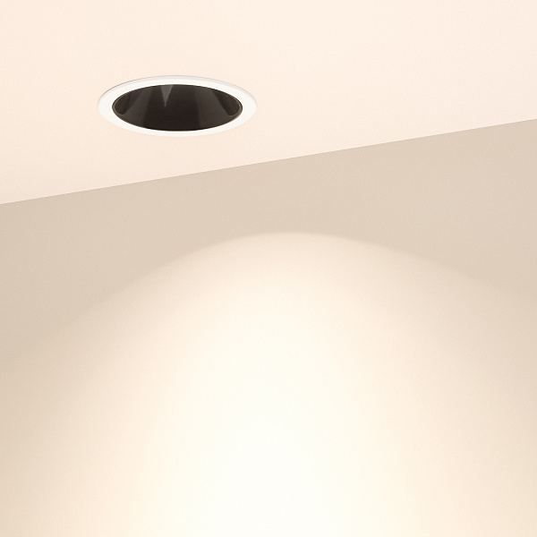 Светильник MS-ATLAS-BUILT-R90-25W Warm3000 (WH-BK, 30 deg, 230V) (Arlight, IP20 Металл, 5 лет) Lednikoff