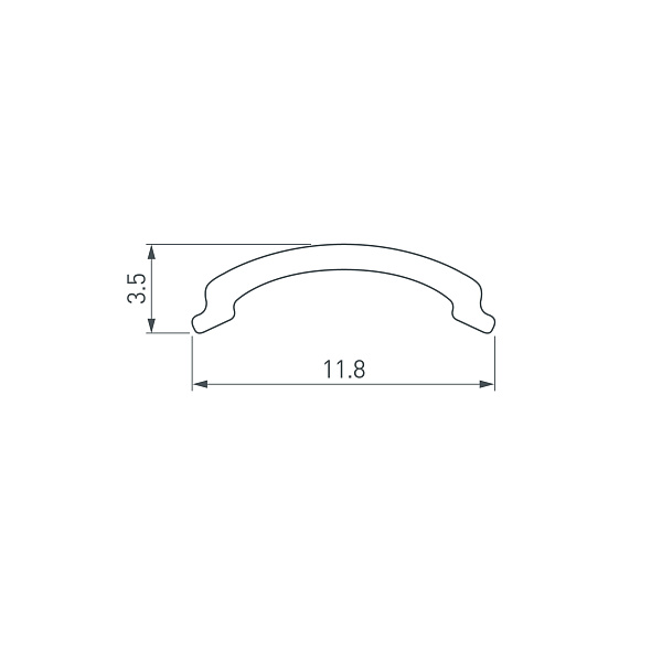 Экран ARH-KANT-H10-2000 Round Opal (Arlight, Пластик) Lednikoff