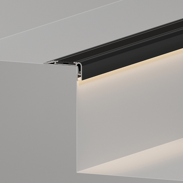 Профиль STAIR-W60-2000 ANOD BLACK (Arlight, Алюминий) Lednikoff