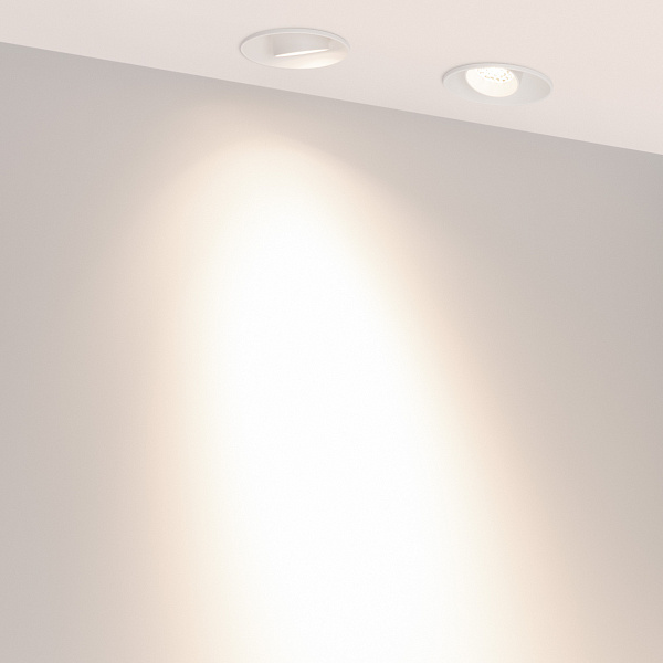 Светильник безрамочный DL-ROTARA-R63-6W Day4000 (Белый RAL9003, 15 deg, 230V) (Arlight, IP20 Металл, 5 лет) Lednikoff
