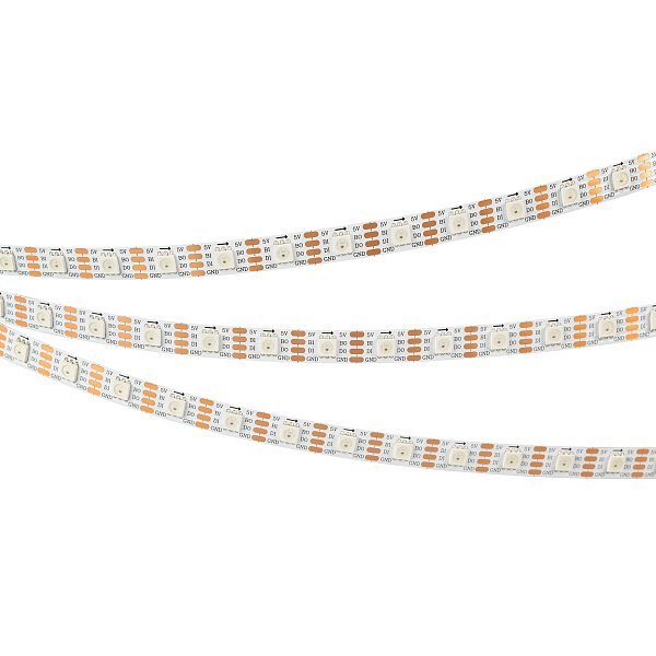 Светодиодная лента SPI-B60-10mm 5V RGB-PX1-BPT (12 W/m, IP20, 5060, 5m) (Arlight, бегущий огонь) Lednikoff