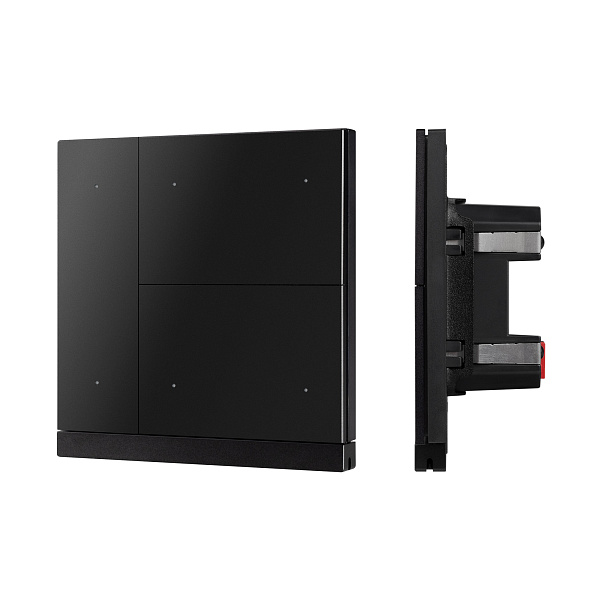 INTELLIGENT ARLIGHT Механизм панели KNX-303-22-IN Black (Bus) (IARL, IP20 Пластик, 2 года) Lednikoff