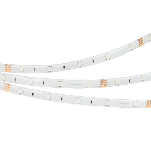 Светодиодная лента RTW 2-5000SE 24V RGB (5060, 150 LED, LUX) (Arlight, 7.2 Вт/м, IP65) Lednikoff