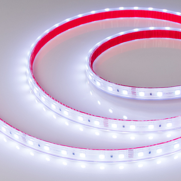 Светодиодная лента герметичная RTW-PS-B60-12mm 24V RGB (14.4 W/m, IP67, 5060, 5m) (Arlight, 14.4 Вт/м, IP67) Lednikoff