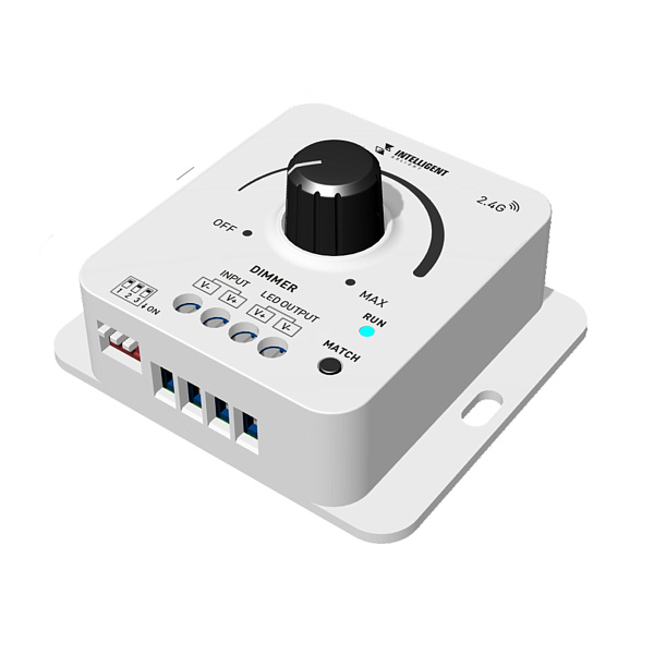 INTELLIGENT ARLIGHT Диммер SMART-PWM-101-32-DIM-SUF (12-48V, 1x8A, 2.4G) (IARL, IP20 Пластик, 5 лет) Lednikoff