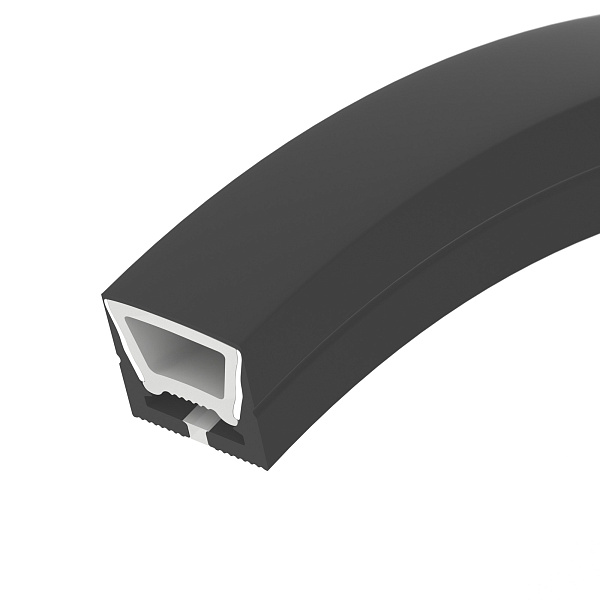 Силиконовый профиль WPH-FLEX-1616-TOP-S11-5m FULL BLACK (Arlight, Силикон) Lednikoff
