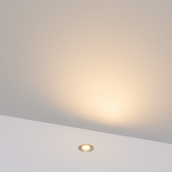 Светильник ART-PELURU-GROUND-R23-1W Warm3000 (SL, 100 deg, 24V) (Arlight, IP67 Металл, 3 года) Lednikoff