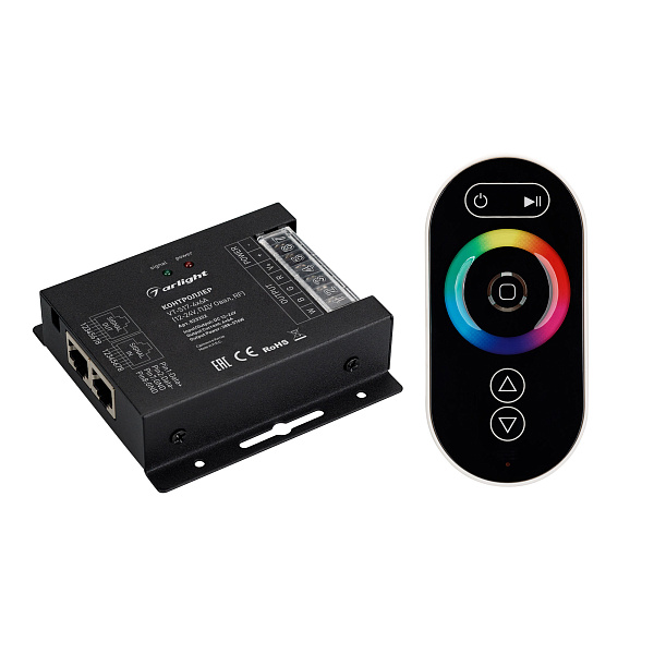 Контроллер VT-S17-4x6A (12-24V, ПДУ Овал, RF) (Arlight, IP20 Металл, 3 года) Lednikoff