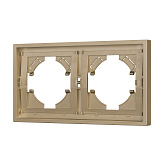 Рамка пластиковая FRM-TENDO-SFPL-2-GD (Arlight, Матовый песочный)