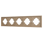 Рамка пластиковая FRM-TENDO-PL-5-GD (Arlight, Песочный) Lednikoff