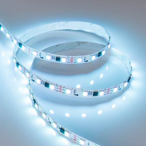 Светодиодная лента SPI-B60-10mm 12V RGB-PX3 (14.4 W/m, IP20, 5060, 5m) (Arlight, Открытый, IP20) Lednikoff