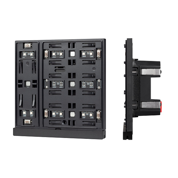 INTELLIGENT ARLIGHT Механизм панели KNX-303-22-IN Black (Bus) (IARL, IP20 Пластик, 2 года) Lednikoff