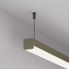 Профиль с экраном LINE-D-3030-2000 SQUARE OLIVE GREY+OPAL  (Arlight, Алюминий) Lednikoff