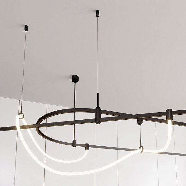 Держатель трека ART-APRIORI-HOLDER-HANG-TUBE-L1500 (BK) (Arlight, IP20 Металл, 3 года)