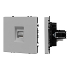 Механизм компьютерной розетки SCT-NOBE-MPC1-SFPL-IS (RJ-45, CAT6) (Arlight, Никель) Lednikoff