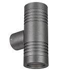 Светильник KT-RAY-WALL-TWIN-R46-2x3W Warm3000 (GR, 24 deg, 24V) (Arlight, IP65 Металл, 3 года) Lednikoff