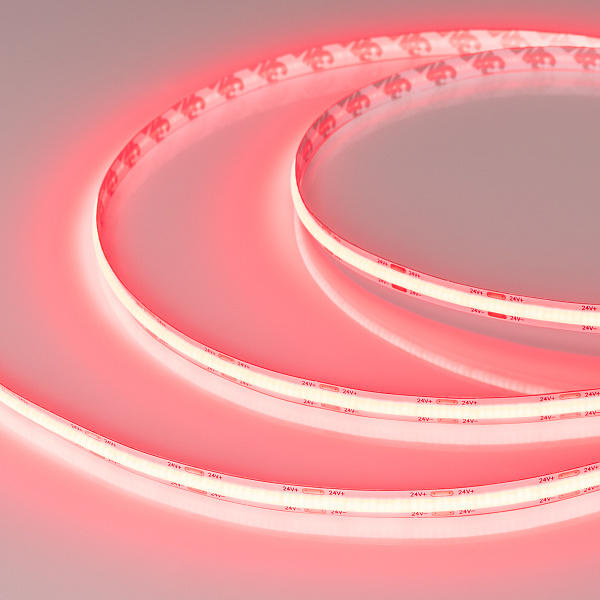 Светодиодная лента COB-X544-8mm 24V Red (11.5 W/m, IP20, CSP, 5m) (Arlight, 11.5 Вт/м, IP20) Lednikoff