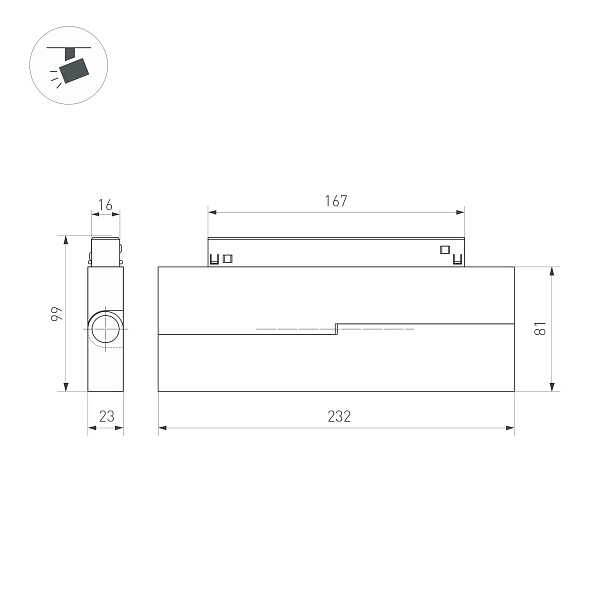 Светильник MAG-ORIENT-FLAT-FOLD-S230-12W Day4000 (WH, 80 deg, 48V, DALI) (Arlight, IP20 Металл, 3 года)