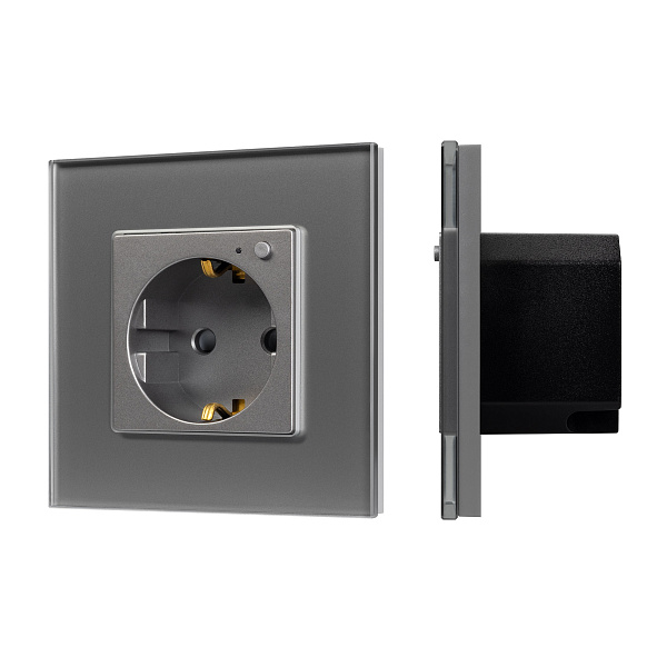 Розетка электрическая с Zigbee управлением SCT-OMALI-EUZB1-PL-GR (240V, 16A, Zigbee) (Arlight, -) Lednikoff