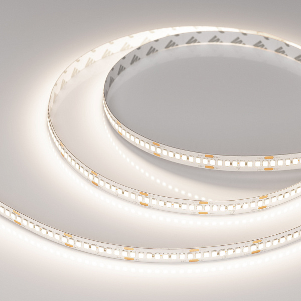 Светодиодная лента RT-A240-10mm 24V Day4000 (22 W/m, IP20, 2835, 5m) (Arlight, высок.эфф.150 лм/Вт) Lednikoff