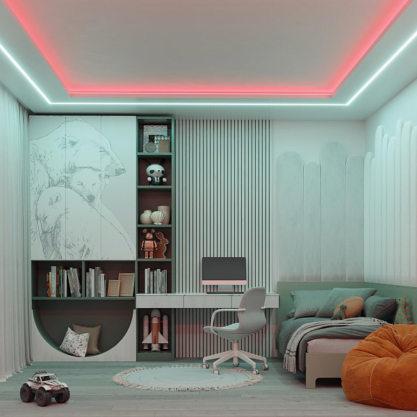 Светодиодная лента RT-H120-10mm 24V RGBW-White-4-in-1 (25 W/m, IP20, 4040, 5m) (Arlight, Открытый) Lednikoff