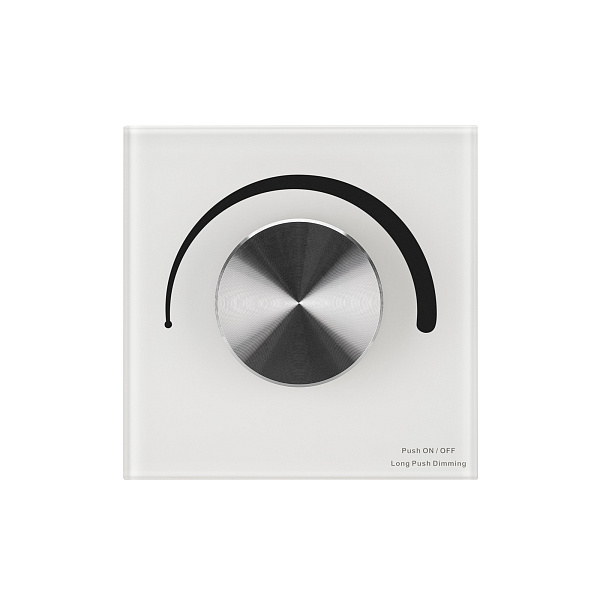 Панель SMART-P37-DIM-IN White (230V, 1.2A, TRIAC, Rotary, 2.4G) (Arlight, IP20 Пластик, 5 лет) Lednikoff