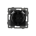 Механизм розетки с USB зарядкой SCT-MUAA-PL-BK-V (250V, 16A) (Arlight, -) Lednikoff