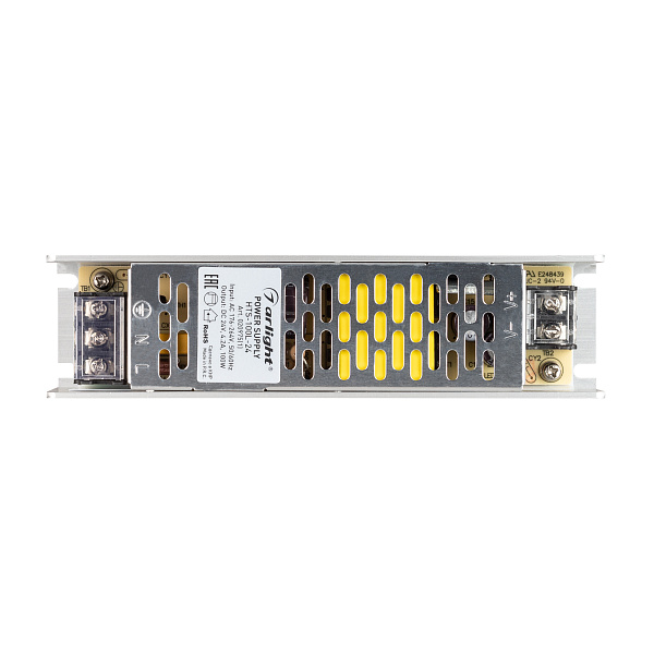 Блок питания HTS-100L-24 (24V, 4.2A, 100W) (Arlight, IP20 Сетка, 3 года) Lednikoff