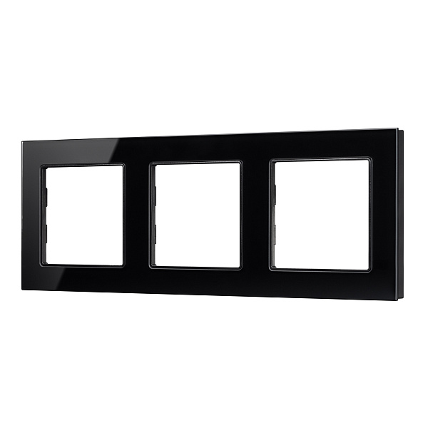 Рамка стеклянная FRM-GLARE-GS-3-BK (Arlight, -) Lednikoff