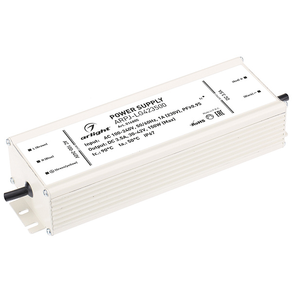 Блок питания ARPJ-LG423500 (150W, 3500mA, PFC) (Arlight, IP67 Металл, 2 года) Lednikoff