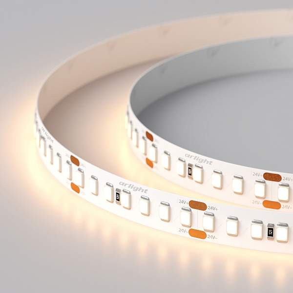 Светодиодная лента RT 2-5000 24V Warm2700 3x (2835, 840 LED, LUX) (Arlight, 17 Вт/м, IP20) Lednikoff
