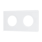 Рамка стеклянная FRM-GLARE-GC-2-WH (Arlight, -)