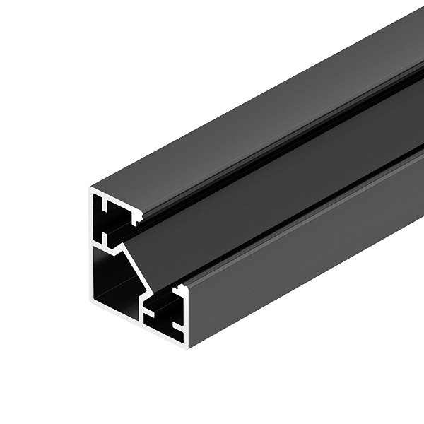 Профиль SL-KUB-DISPLAY-2525-2000 ANOD BLACK (Arlight, Алюминий) Lednikoff
