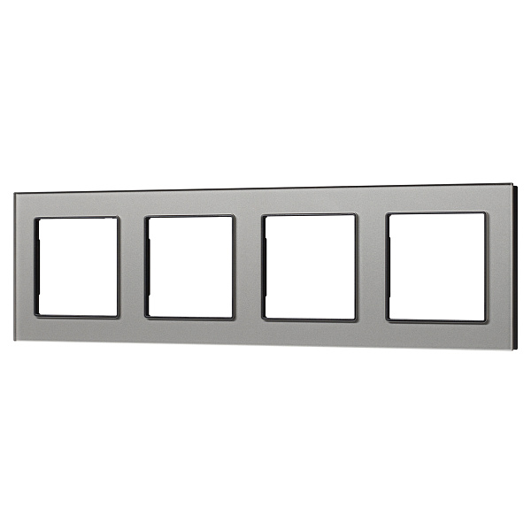 Рамка стеклянная FRM-GLARE-GS-4-GR (Arlight, -) Lednikoff