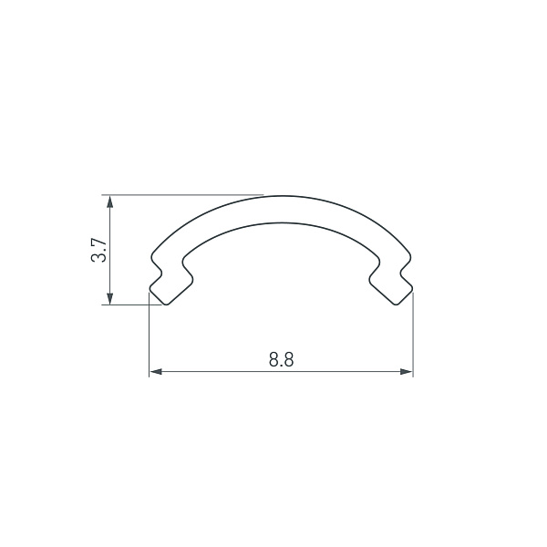 Экран ARH-KANT-H8-2000 Round Opal (Arlight, Пластик) Lednikoff