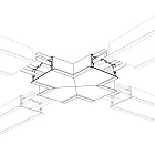 Угол S2-LINIA94-F-X90 крестовой (Arlight, Металл) Lednikoff