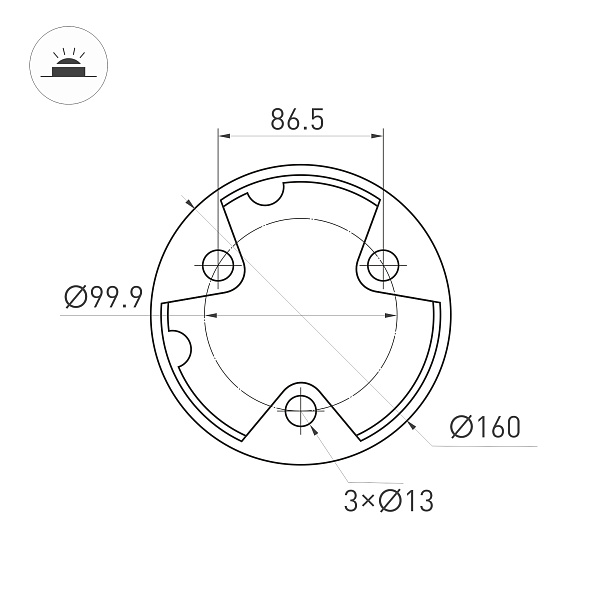 Светильник LGD-LANDMARK-BOLL-H800-20W Warm3500-MIX (GR, 300 deg, 230V) (Arlight, IP65 Металл, 5 лет) Lednikoff