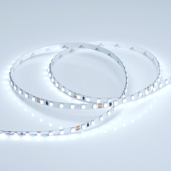 Светодиодная лента RT 2-5000 24V Cool 15K 5mm 2x (3528, 600 LED, LUX) (Arlight, 9.6 Вт/м, IP20) Lednikoff