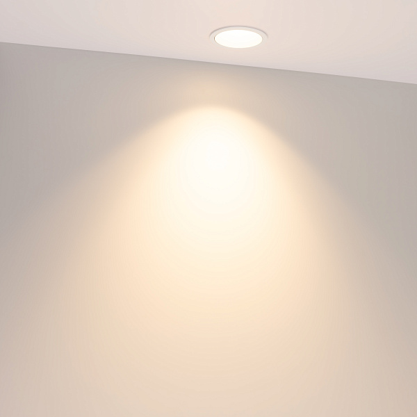 Светильник MS-ARADO-BUILT-R65-9W Warm3000 (WH-WH, 55 deg, 230V) (Arlight, IP20 Металл, 5 лет) Lednikoff